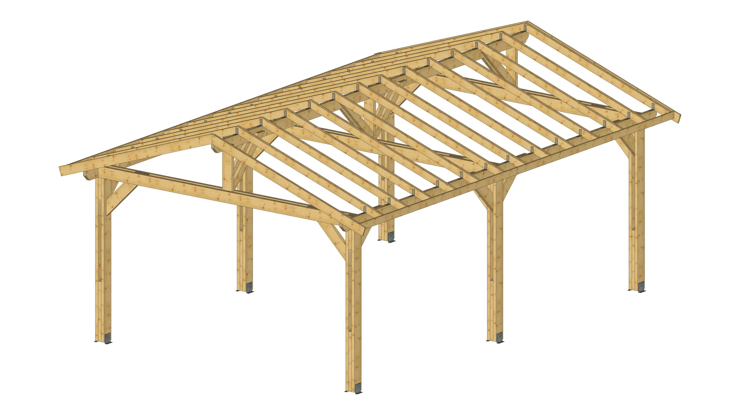 Auvent 2 pentes autoporté gamme essentielle